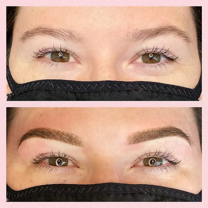 Ombre brows result